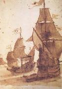 Claude Lorrain Two Frigates (mk17) oil